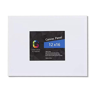 Tableros de lienzo para pintar, 12 x 16 pulgadas, lienzo estirado, paquete de 6 - Arteztik