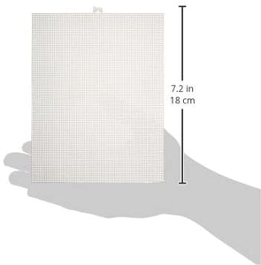 Darice - Lienzo de plástico (4.1 x 5.3 in), color blanco - Arteztik