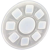 Milisten - Moldes de silicona para pintalabios, soporte de almacenamiento de pintalabios de resina epoxi, moldes de arte para manualidades, caja de almacenamiento - Arteztik
