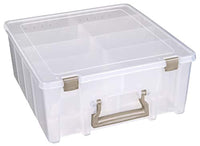 ArtBin Super Satchel, Caja de almacenamiento de doble profundidad con divisores removibles, Plástico, 1 caja - Arteztik

