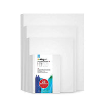 KINGART 830-28 Multi Pack | 28-Pack (7 cada uno-5x7, 8x10, 9x12, 11x14) Paneles de lona, color blanco 28 piezas - Arteztik
