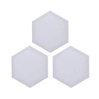 Juego de 3 tablas de lienzo hexagonales para pintar, lienzo de algodón con pintura al óleo y marcos de madera suave, kit de arte ideal para regalo (diámetro de 40 pulgadas) - Arteztik
