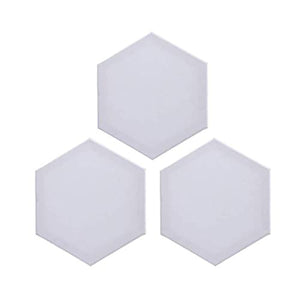 Juego de 3 tablas de lienzo hexagonales para pintar, lienzo de algodón con pintura al óleo y marcos de madera suave, kit de arte ideal para regalo (diámetro de 40 pulgadas) - Arteztik