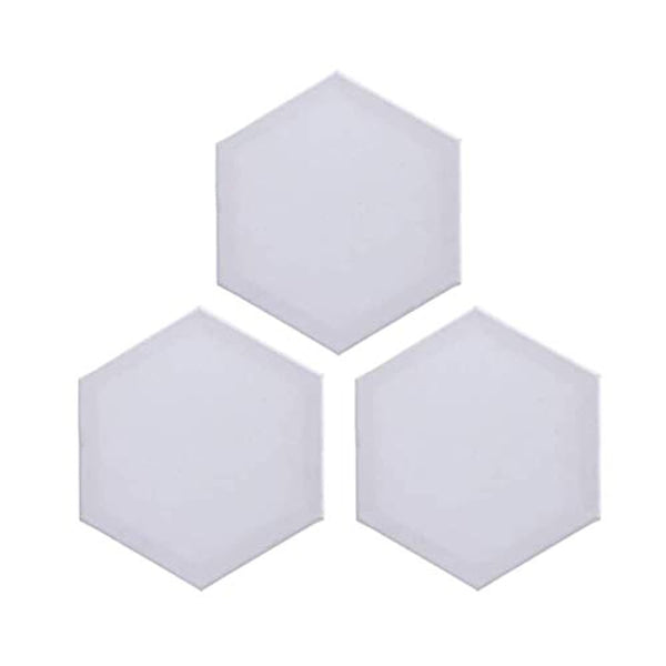 Juego de 3 tablas de lienzo hexagonales para pintar, lienzo de algodón con pintura al óleo y marcos de madera suave, kit de arte ideal para regalo (diámetro de 40 pulgadas) - Arteztik