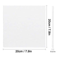 JUSTDOLIFE - Juego de 12 tablas de lienzo para pintar, 3.1 x 3.1 in, tamaño mini, para pintar, pintar, pintar, pintar, pintar, pintar, para el hogar, para estudiantes y niños - Arteztik
