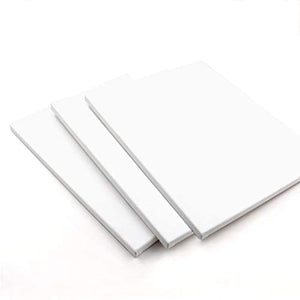 ArtSkills - Tableros de algodón blanco con imprimación y estiramiento, panel de lona de 8.0 x 10.0 in, 3 piezas - Arteztik