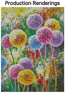 DIY 5D Diamond Painting Kits for Adults, Full Drill Rhinestone Embroidery Paint for Kids, Home Wall Decor Cross Stitch Arts Number by Aunkun (Colorful Flowers Cross 13.3x17.3 inch) - Arteztik
