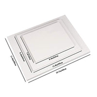 Tableros de lienzo para pintura, 3 unidades, sin ácidos, lienzo estirado en blanco de algodón 7 x 9,4, 3.7 x 4.6 in, 11,8 x 15,7 para pintores aficionados, estudiantes principiantes - Arteztik
