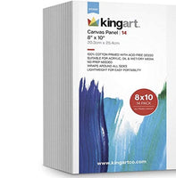 KingArt Studio paneles de lienzo, 8 x 10 pulgadas, 14 piezas - Arteztik
