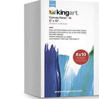 KingArt Studio paneles de lienzo, 8 x 10 pulgadas, 14 piezas - Arteztik