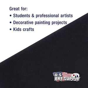 US Art Supply paneles de lienzo libres de ácido de calidad de artista profesional de 11 x 14 pulgadas, paquete de 12 (1 caja completa de 12 lienzos individuales) - Arteztik