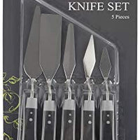 CONDA herramientas de pintura para cuchillos de paleta, mango de madera para cuchillos de metal - Arteztik