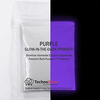 Polvo de pigmento reactivo Purple Glow in the Dark & UV - 1.06 oz - Arteztik
