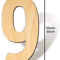 SAVITA 12.0 in en blanco número 0 rebanadas de madera sin terminar tablero de letrero para proyectos de manualidades, decoración de pared, cumpleaños, boda, fiesta (0) - Arteztik