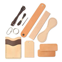 Real de piel Basic Craft Starter Kit – Herramientas básicas y piel para hacer una bolsa de Key Fob, etiqueta, Muñequera, teléfono celular y tarjeta de manga - Arteztik
