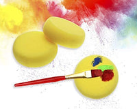 Esponjas redondas de espuma Penta Angel de 3.0 in, color amarillo, para pintura al óleo, acrílico, acuarela, arte y manualidades, color amarillo - Arteztik
