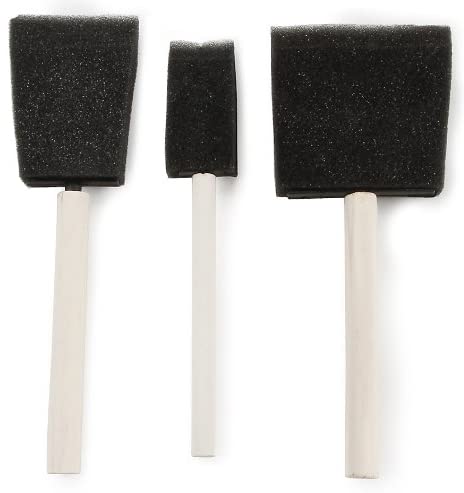 Darice – Plantilla para grabar en relieve Crafters Caja de herramientas Esponja Juego de brochas con mango de madera - Arteztik