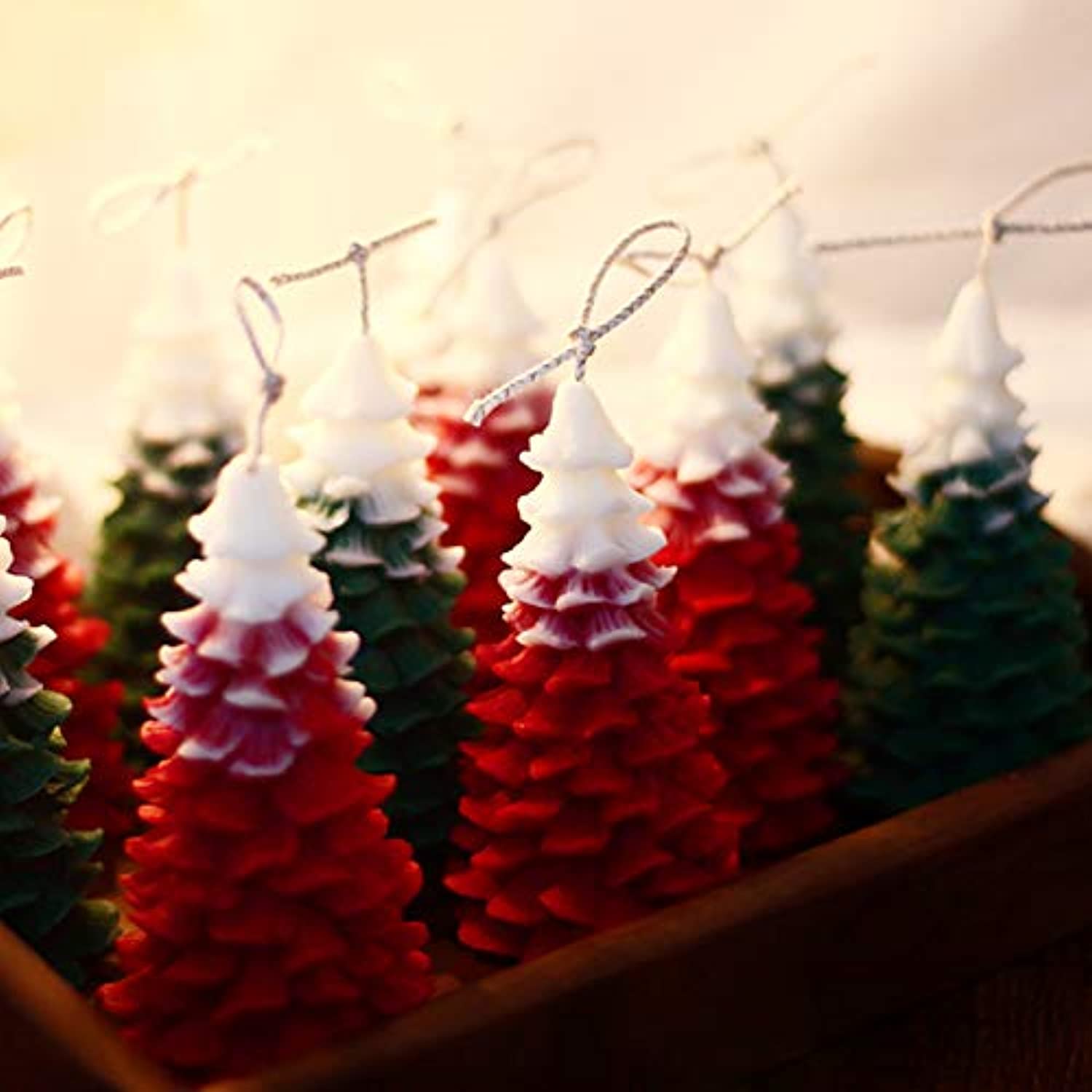 Molde de vela 3D para árbol de Navidad, moldes de silicona para hacer  velas, pino de Navidad, moldes de jabón de silicona, decoración de pasteles  de