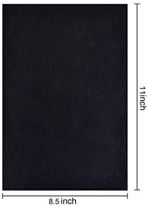 Hotop 100 hojas de papel de transferencia de carbono negro para madera, papel, lienzo y otras superficies artísticas 8.5 x 11 pulgadas - Arteztik