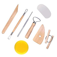 EuTengHao - Juego de herramientas de cerámica para esculpir arcilla contiene la mayoría de herramientas esenciales de arcilla de madera para alfareros - Arteztik
