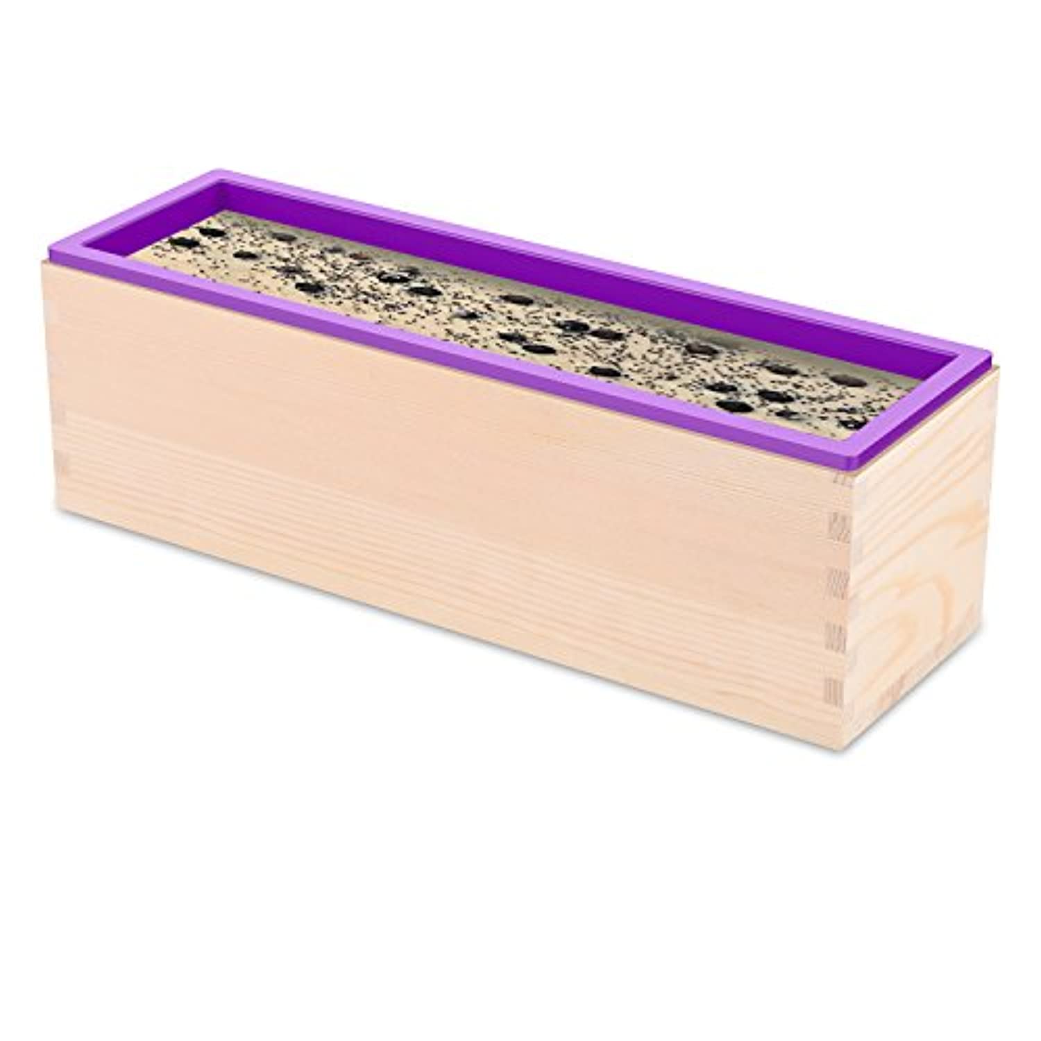 Ogrmar Molde rectangular flexible de silicona para jabón, herramienta DIY  para hacer jabón o pasteles 42 oz