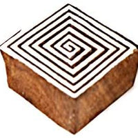 Hashcart Baren para sellos de impresión de bloques, bloques de madera de estampado, diseño tallado a mano, patrón de impresión para Saree Border, Henna, impresión textil, álbumes de recortes, manualidades y pintura de pared, juego de 10, Madera - Arteztik