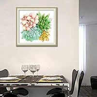 Kotwdq Kit de pintura de diamante para adultos y niños, plantas suculentas, taladro completo para decoración de pared del hogar, 12.0 x 12.0 in (tamaño de lienzo) - Arteztik