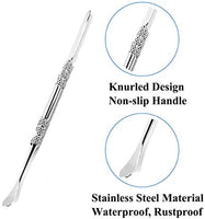 Terberl - Juego de 6 herramientas de tallado de cera, acero inoxidable, herramienta de tallado de cera, herramienta de tallado para manos, 4.7 in (plata) - Arteztik
