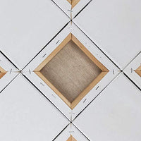 CBTONE - Lote de 12 mini paneles de lienzo (6 x 6, 100 % algodón pequeño, para pinturas, manualidades, dibujos, pequeños acrílicos, lona, 12 unidades) - Arteztik

