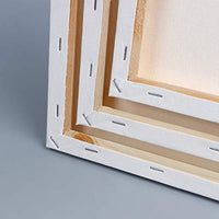 Tableros de lienzo para pintura, 3 unidades, sin ácidos, lienzo estirado en blanco de algodón 7 x 9,4, 3.7 x 4.6 in, 11,8 x 15,7 para pintores aficionados, estudiantes principiantes - Arteztik
