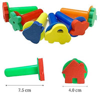 Lumsburry 59 esponjas de aprendizaje temprano para niños, kit de mini pinceles de pintura con 26 alfabetos ingleses, herramientas de dibujo (con delantal y caja) - Arteztik
