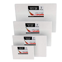 Academy Art Supply lona paneles Value Multi Pack 5 x 7, 8 x 10, 9 x 12, 11 x 14 Conjunto de 28 - Arteztik
