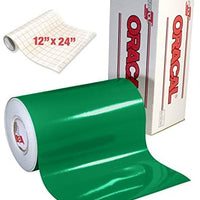 Your Design Oracal 651 brillante verde calcomanía vinilo de manualidades para Cameo, Cricut & silueta incluye rollo de vvivid transparente papel de transferencia - Arteztik