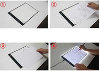 A4 – 0.157 in Portátil LED caja de luz Tracer, ajustable almohadilla de luz para la localización, para DIY 5D Diamond Painting, tabla de copia para artistas dibujo - Arteztik
