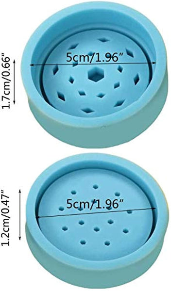 13 moldes ovalados de silicona para hacer jabón, FineGood, moldes