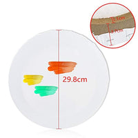 MotBach 2 unidades de 12.0 x 12.0 in, lienzo blanco estirado imprimado redondo de lienzo preestirado, espesar dibujo, pintura para manualidades, dibujo, pintura al óleo - Arteztik
