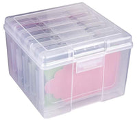 ArtBin 6947ZZ - Organizador de fotos y manualidades, caja grande con [5] cajas de almacenamiento de plástico en el interior, transparente, 5 unidades - Arteztik
