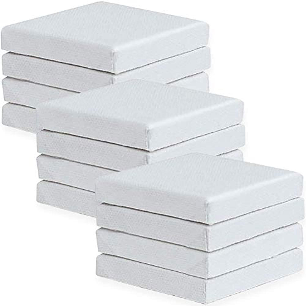 STARVAST - Paneles de lienzo para pintar (6 x 6 pulgadas, 12 unidades, algodón, tamaño pequeño, para artistas, estudiantes y niños, pequeños proyectos de aceites acrílicos) - Arteztik