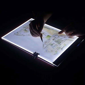 Alimentado por USB ultrafina A4 LED Tablero de Trazado de Bloc de dibujo animación caja de luz caja de luz, Tablet lona en blanco para pintar - Arteztik