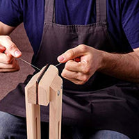 Cuero Craft costura mano caballo caballo cuero madera mesa abrazadera para manualidades costura DIY escritorio herramienta - Arteztik