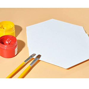 Exceart - Juego de 3 paneles de lienzo para pintar, lienzo hexagonal, lienzo para pintar, lienzo estirado, acrílico - Arteztik