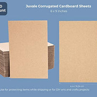 Hojas de cartón corrugado, placas de E-Flute (6 x 9 in, 50 unidades) - Arteztik