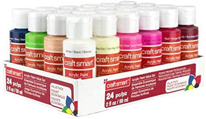 Craft Smart - Pintura acrílica (24 unidades) - Arteztik