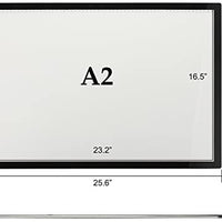 CO-Z A2 LED Dibujo caja de luz, ultra delgado Stepless Dimmable Brillo Tracer Artist Light Pad (A2) - Arteztik