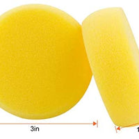 Esponjas sintéticas Abuff, esponja redonda para acuarelas para pintura artística, pintura, manualidades, alfarería, arcilla, cerámica, pared - Arteztik