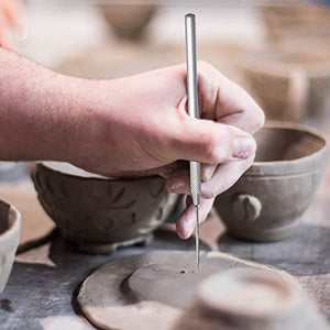LUTER Juego de herramientas de arcilla de cerámica de madera, 8 piezas, cerámica de arcilla para tallar, esculpir modelado herramientas de limpieza - Arteztik