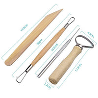 EuTengHao - Juego de herramientas de cerámica para esculpir arcilla contiene la mayoría de herramientas esenciales de arcilla de madera para alfareros - Arteztik