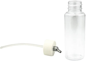 10 x aerógrafo 80 cc plástico tarros de botellas tapas para doble acción aerógrafo sifón alimentación cepillo de aire - Arteztik