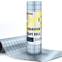 VViViD - Rollo de cinta de transferencia de vinilo transparente con rejilla de alineación azul para carteles, manualidades, calcomanías de tamaño mediano (12 pulgadas x 150 pies) - Arteztik
