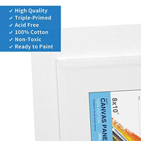 FIXSMITH - Paneles de lienzo de pintura de 7.9 x 9.8 in, 100% algodón imprimado lienzos - Paquete de gran valor - tablero de lienzo de artista para pintura acrílica, óleo y tempera. - Arteztik